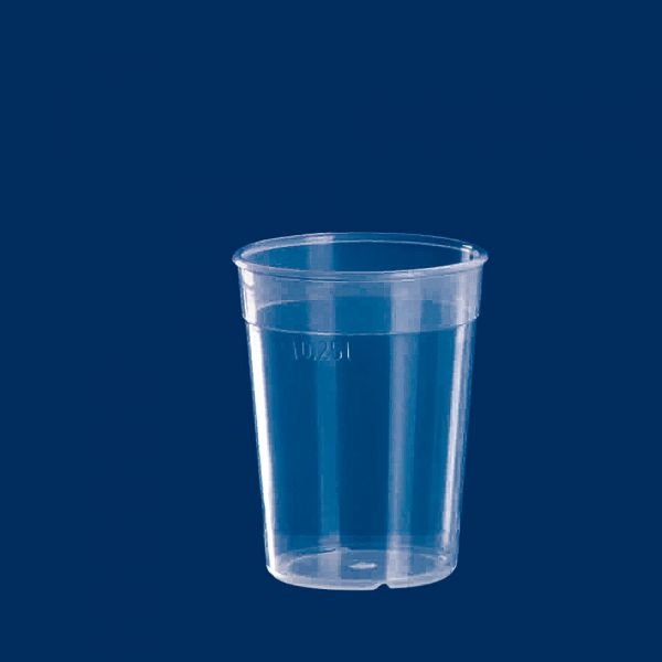 Mehrwegbecher 0,25l PP transparent