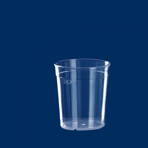 Mehrwegbecher 0,2l PC glasklar